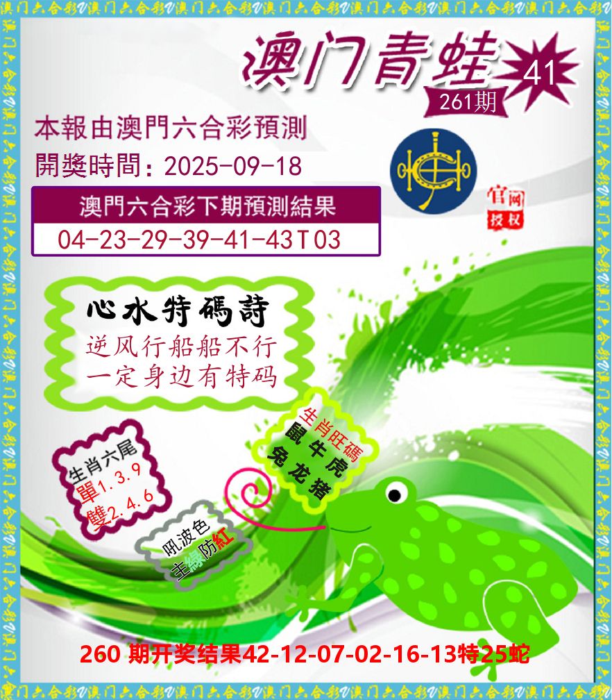 青蛙系列41 第261期