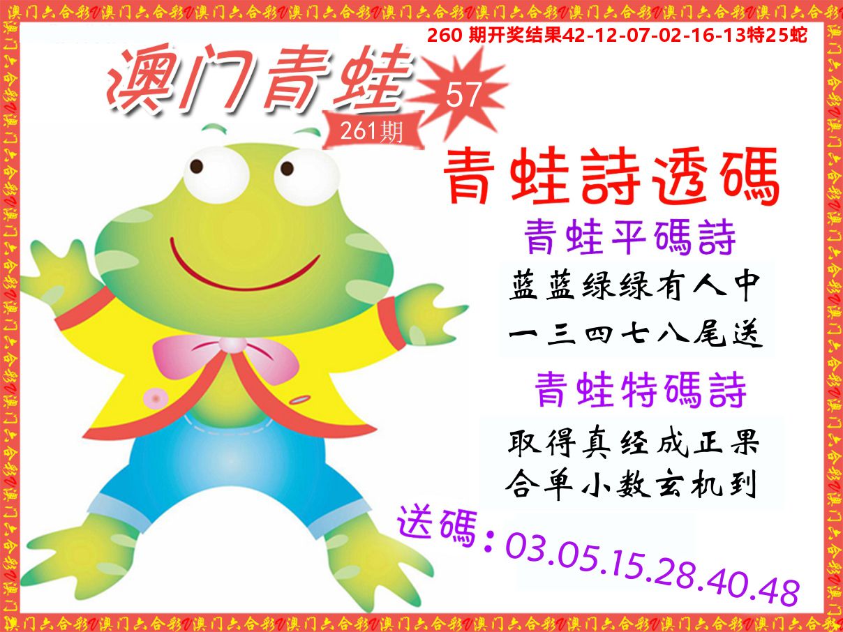 青蛙系列57 第261期