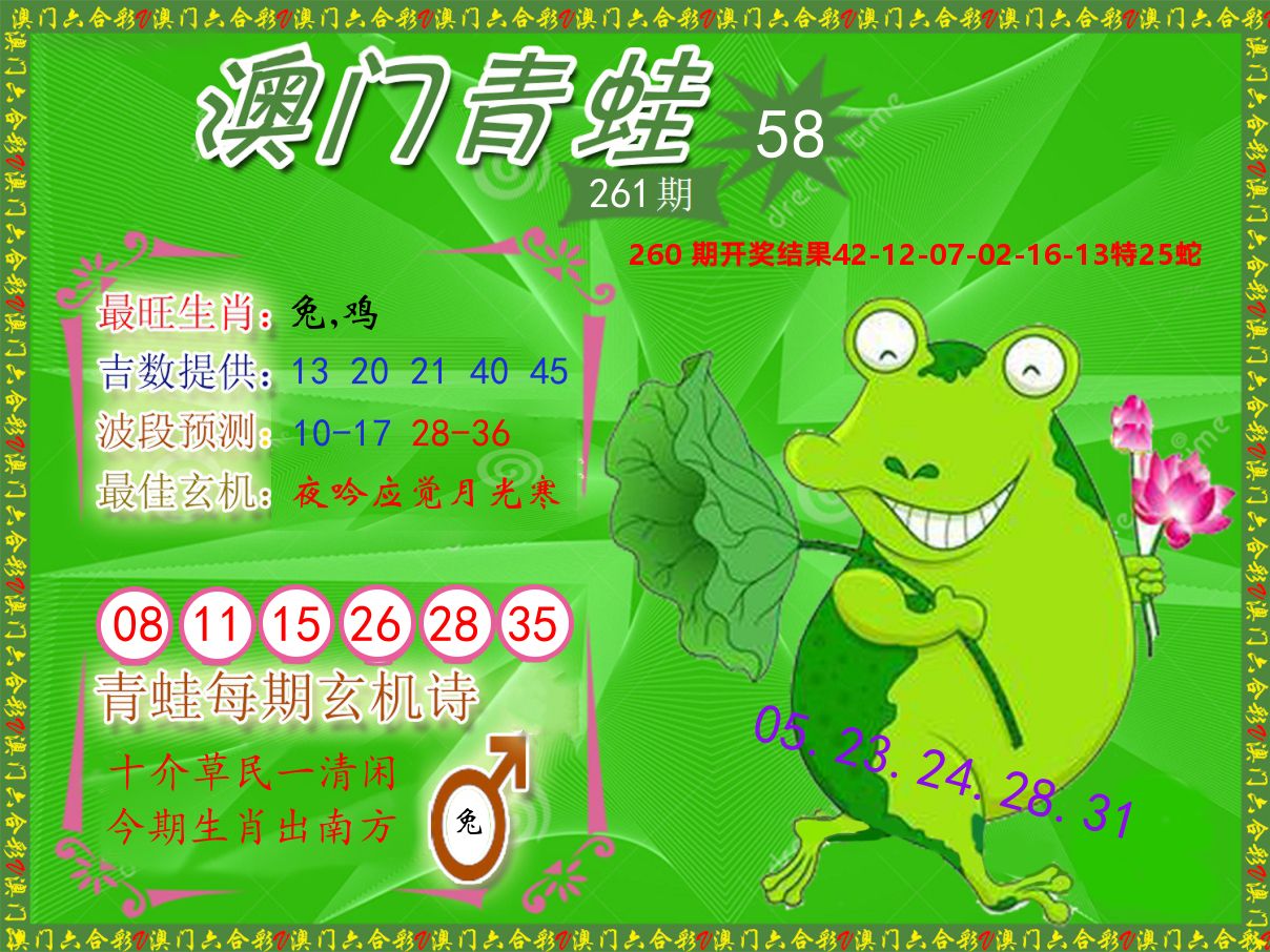 青蛙系列58 第261期