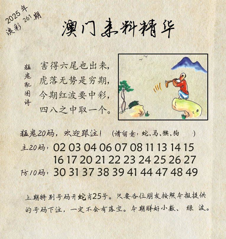 精华来料 第261期