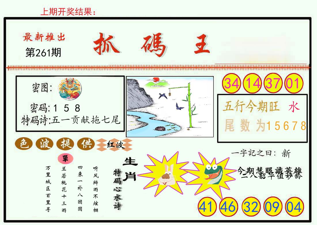 最新抓码王 第261期
