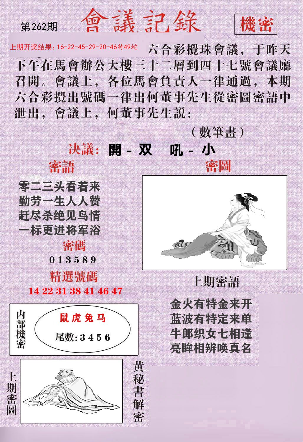 会议记录 第262期
