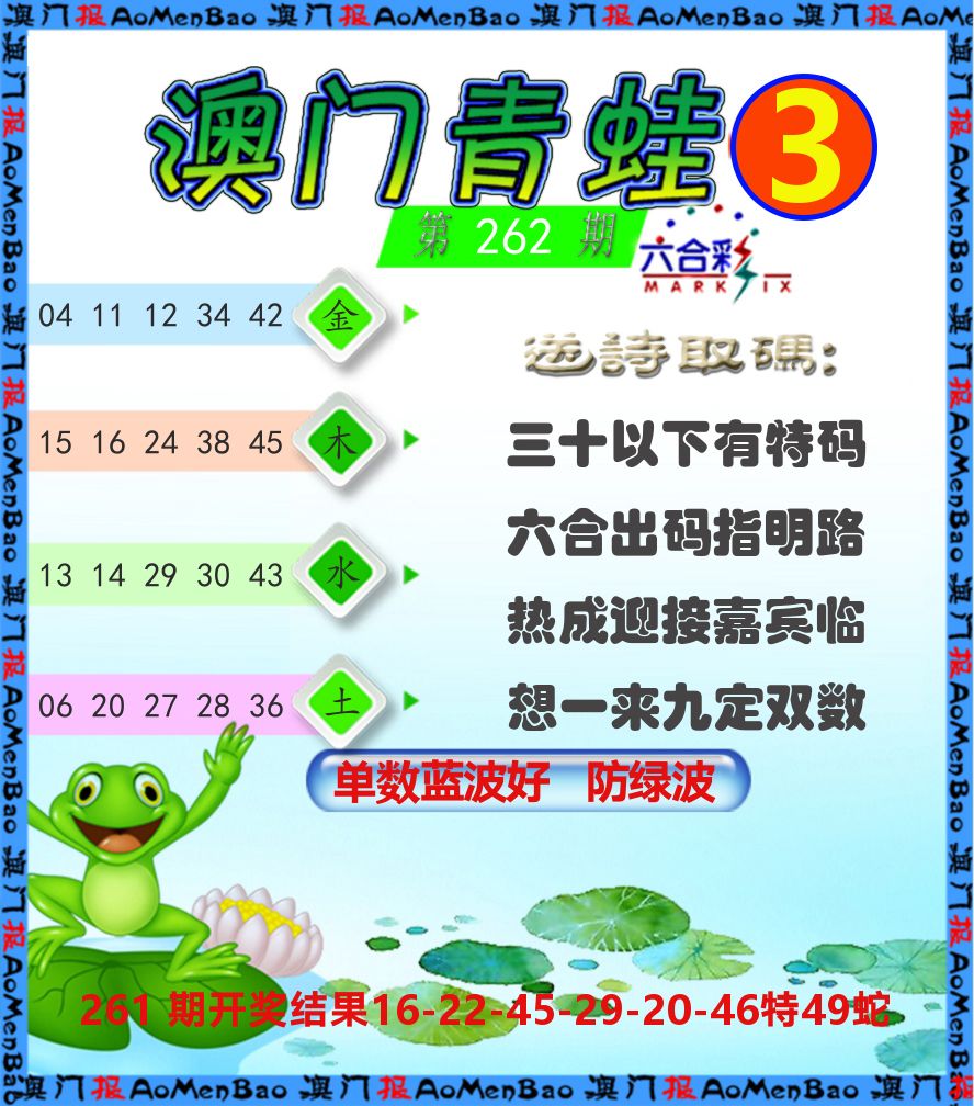青蛙系列3 第262期