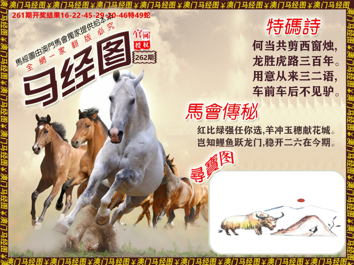 马经系列 第262期
