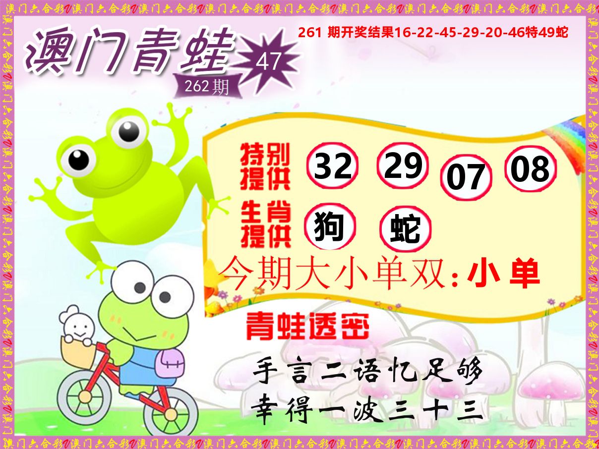 青蛙系列47 第262期