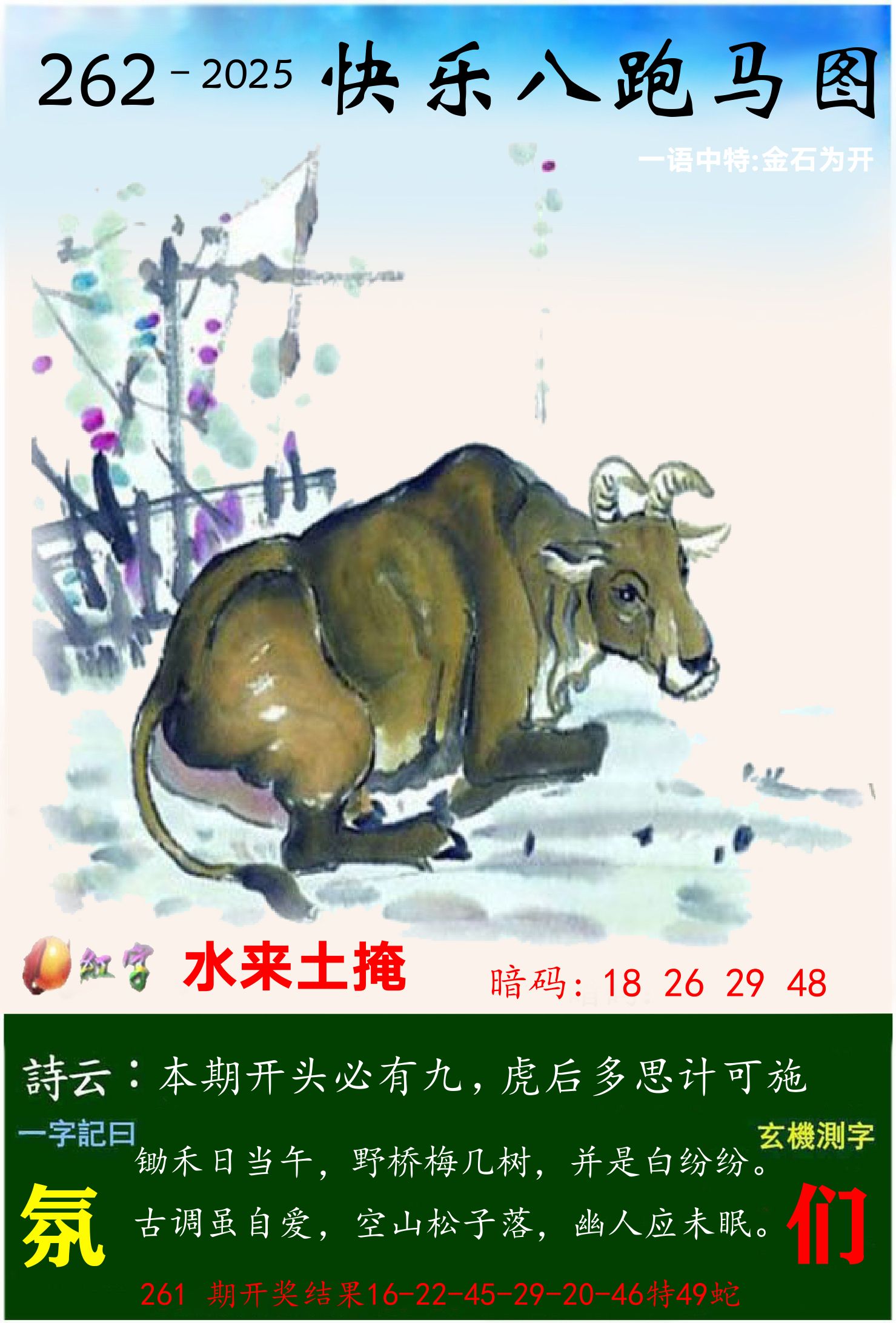 澳门跑马 第262期