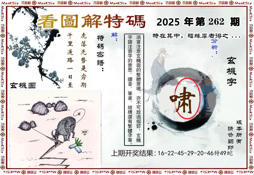 看图解特码 第262期