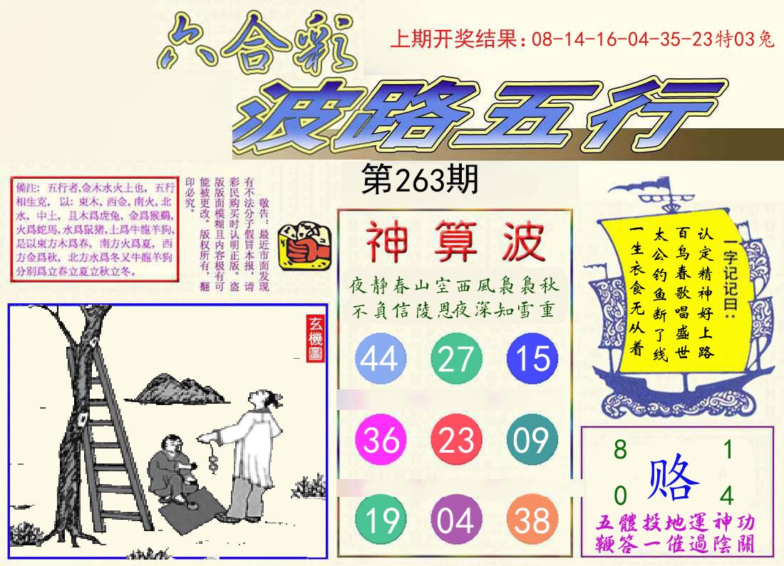 波路五行 第263期
