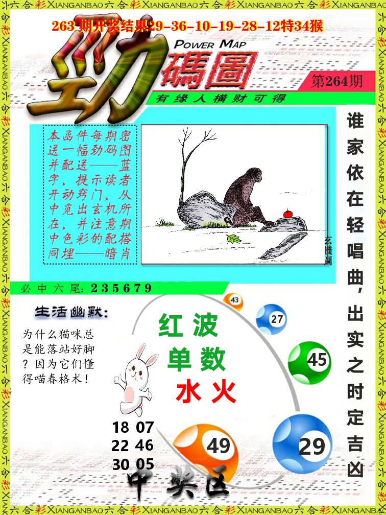 劲码图 第264期