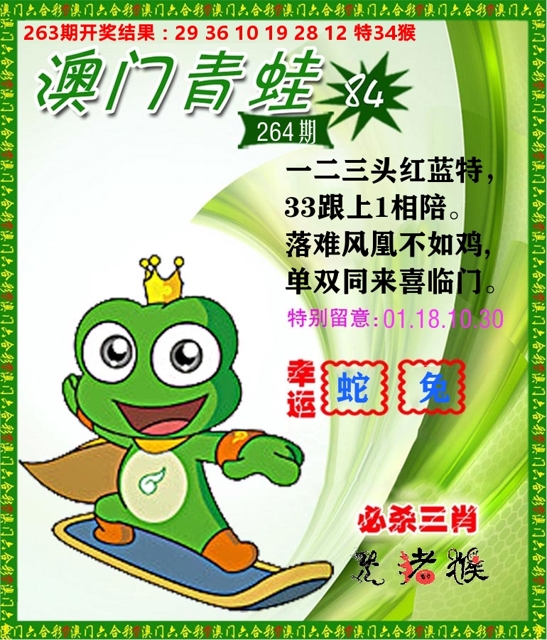 青蛙系列84 第264期