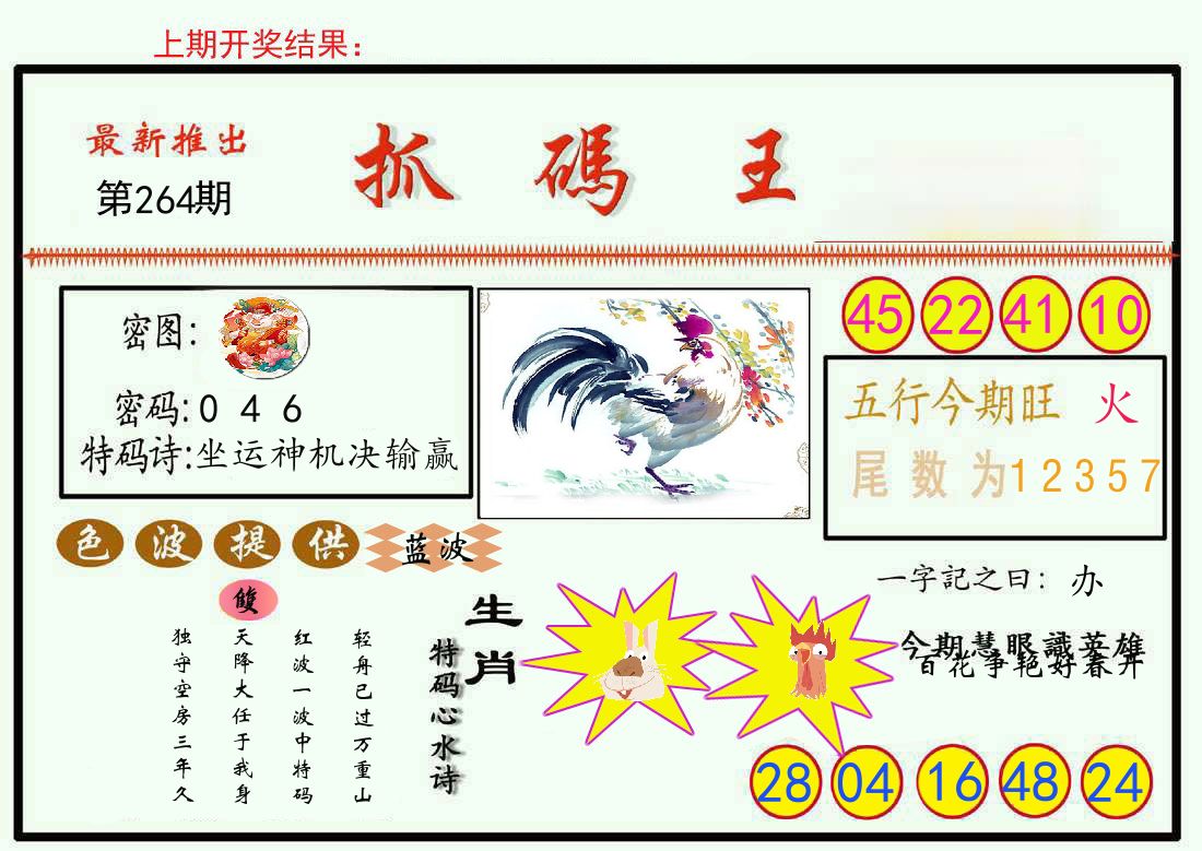 最新抓码王 第264期