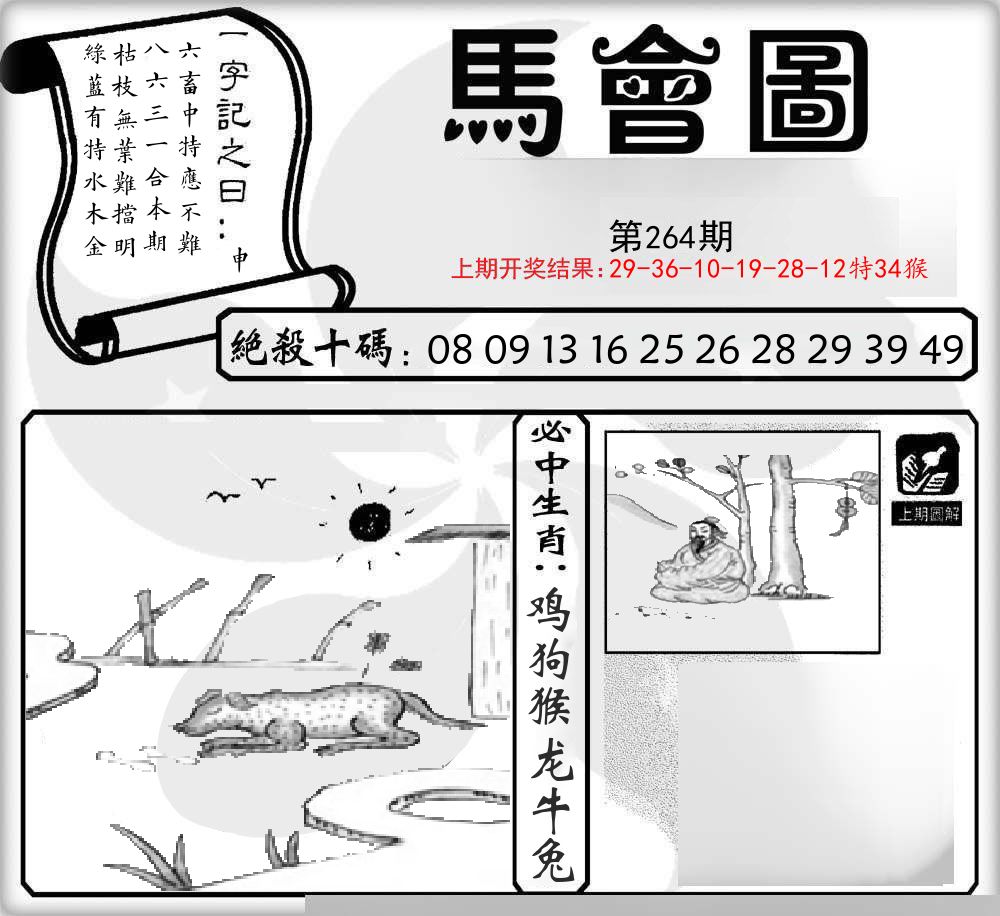 马会图 第264期