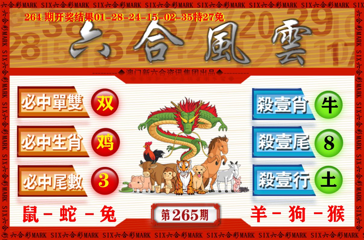 六合风云 第265期