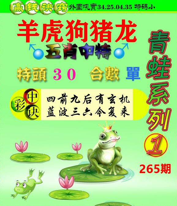 青蛙彩图 第265期