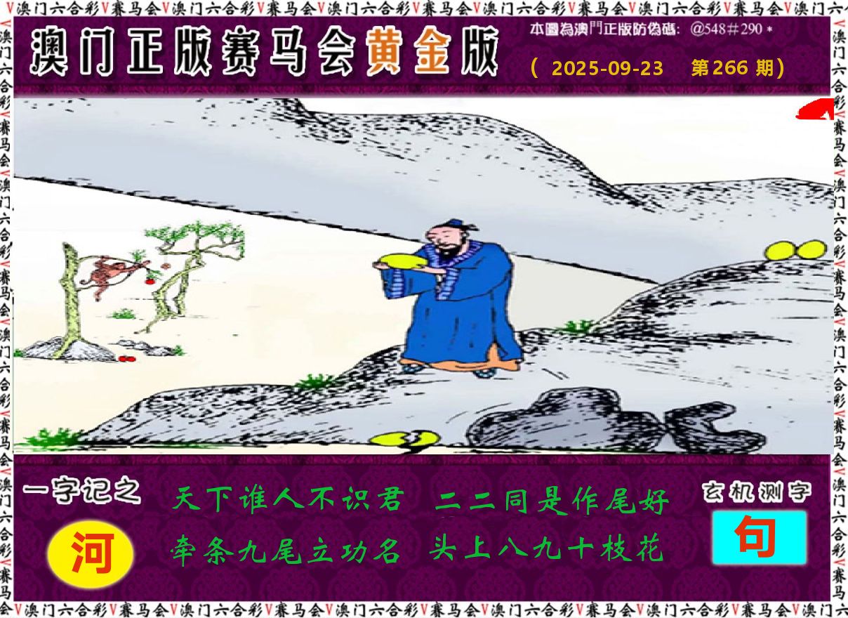 赛马会黄金版 第266期