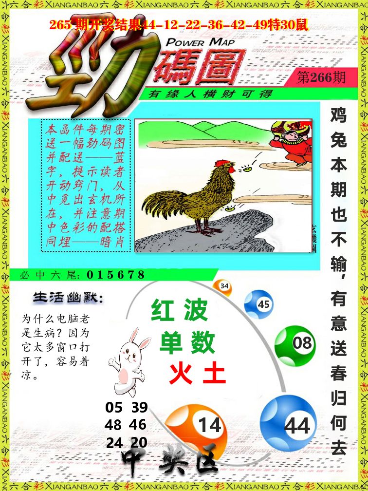 劲码图 第266期