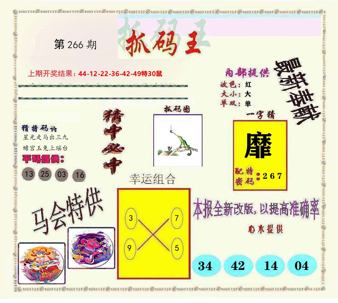 抓码王 第266期