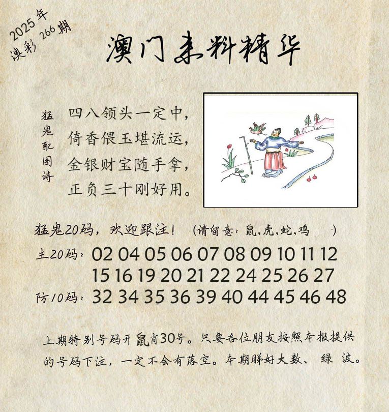 精华来料 第266期