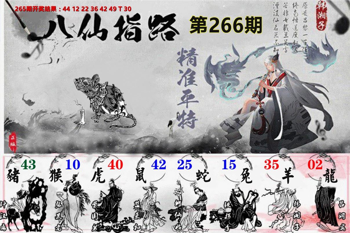 八仙指路 第266期