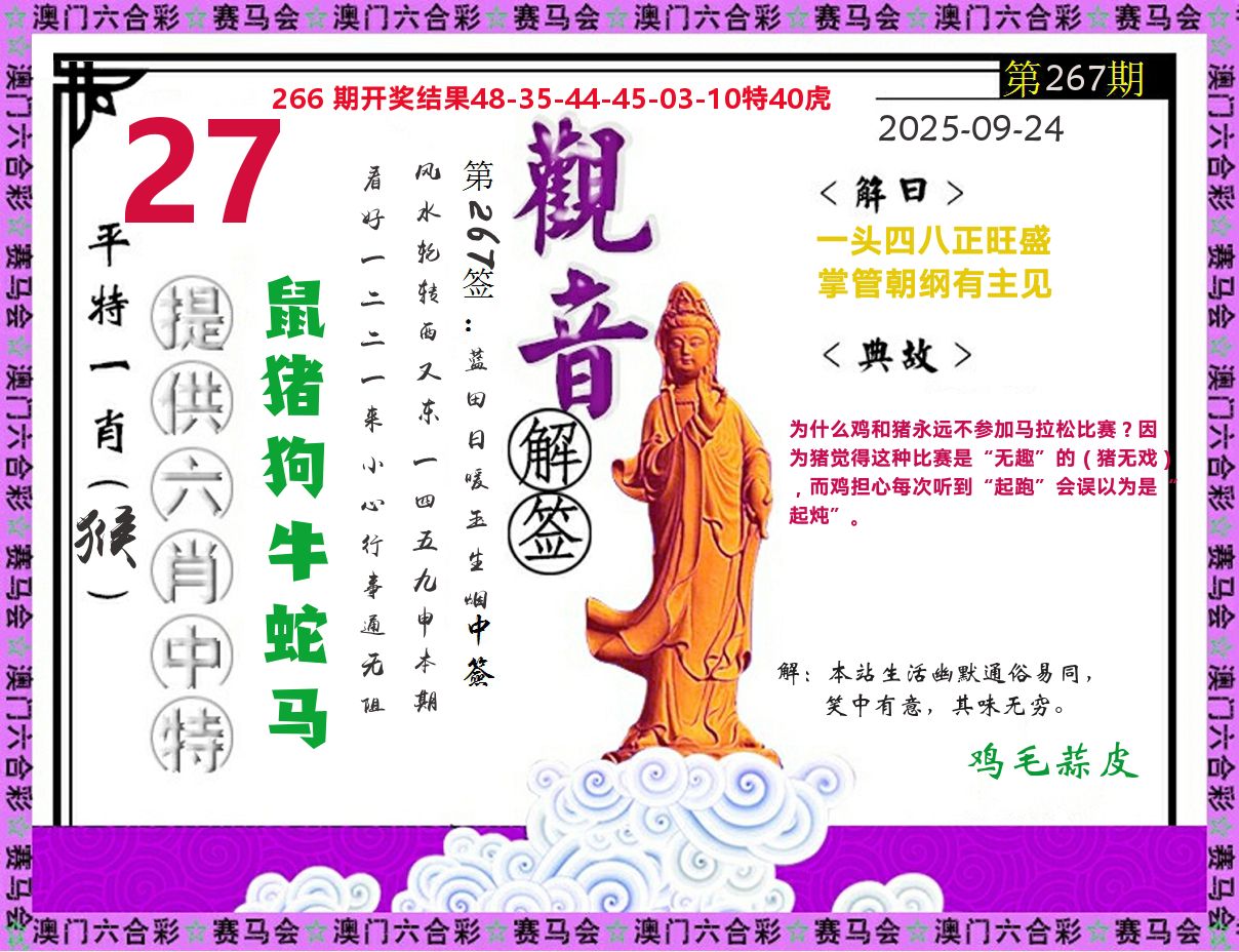 观音解签 第267期