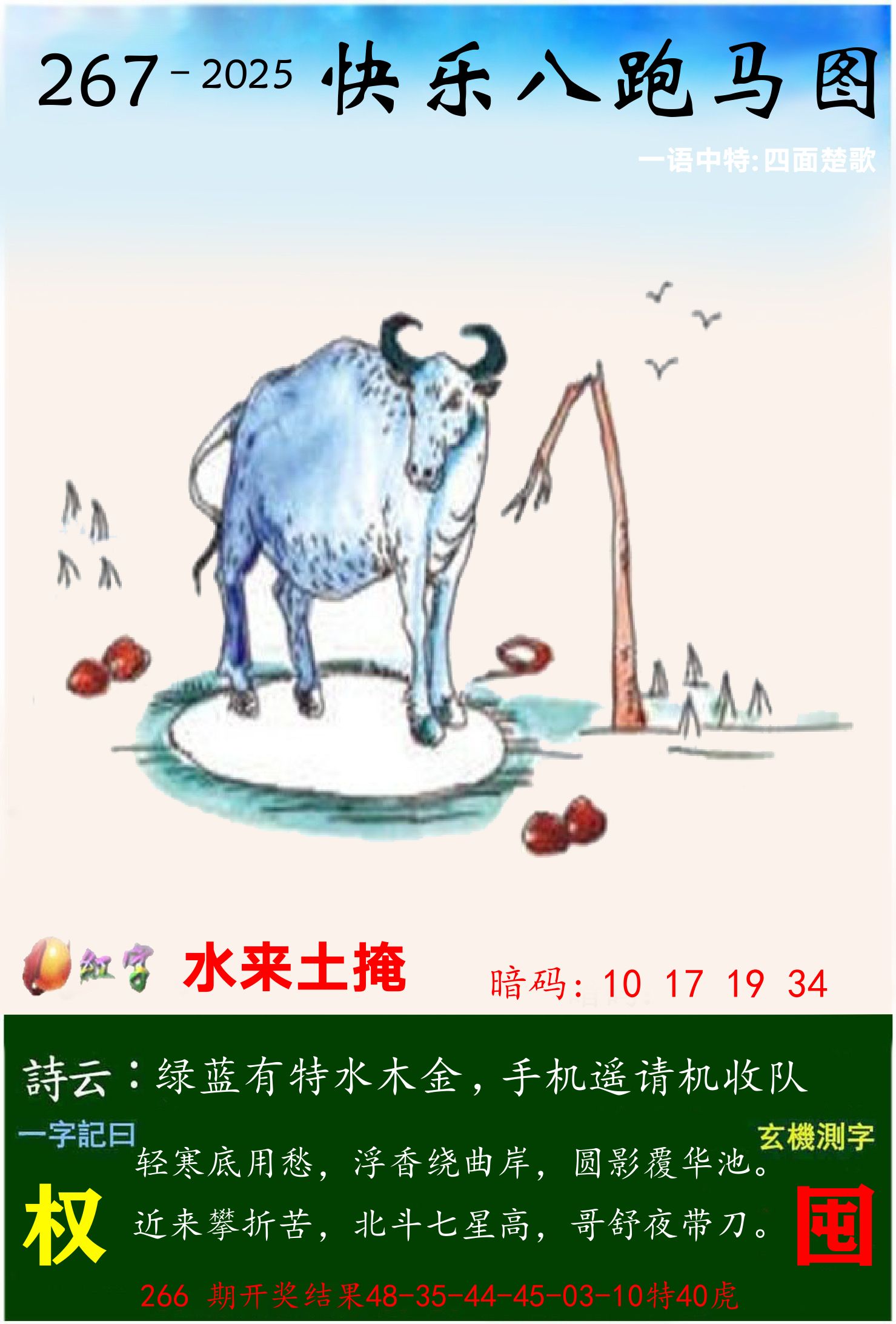 澳门跑马 第267期