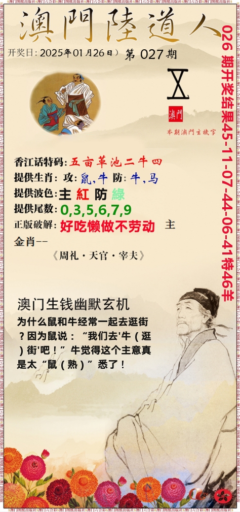澳门陆道人 第27期