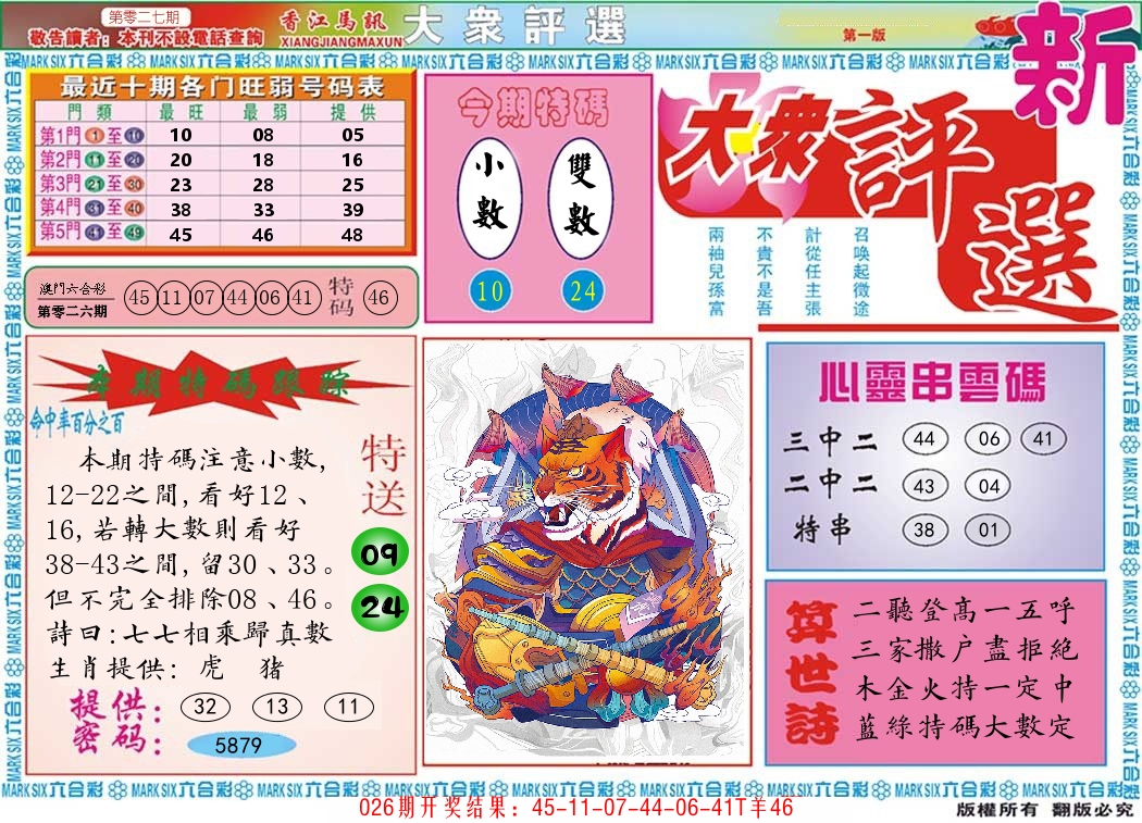 澳门大众评选 第27期