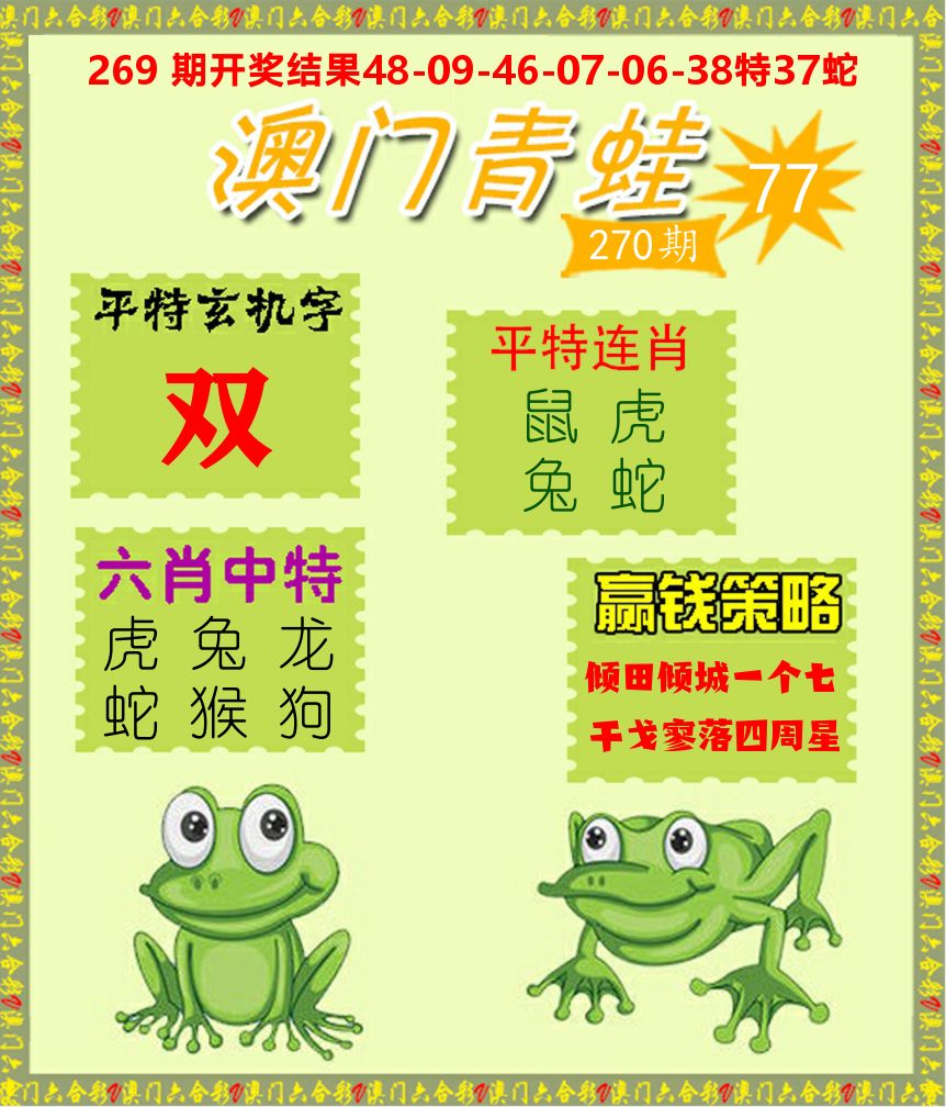 青蛙系列77 第270期