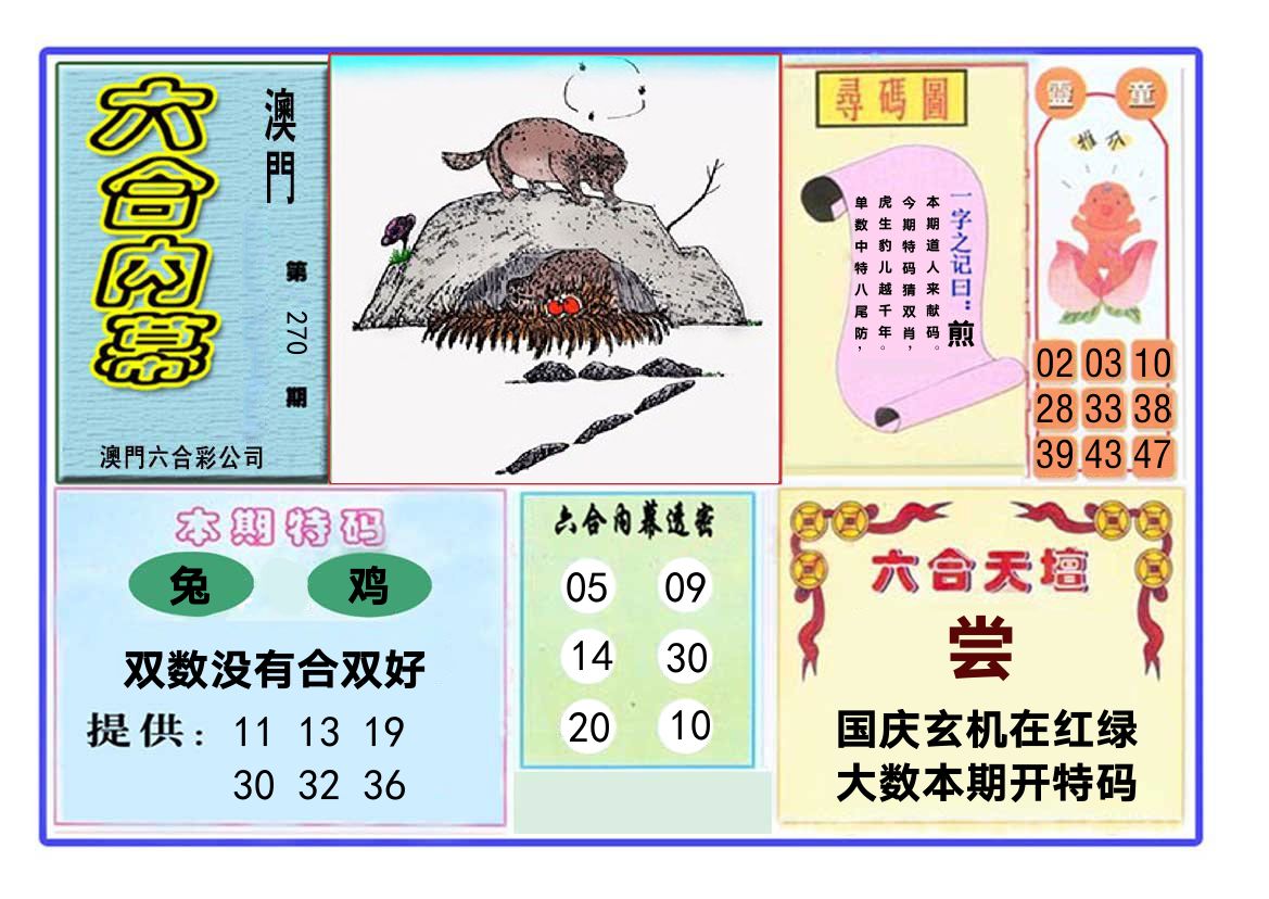 六合内幕 第270期