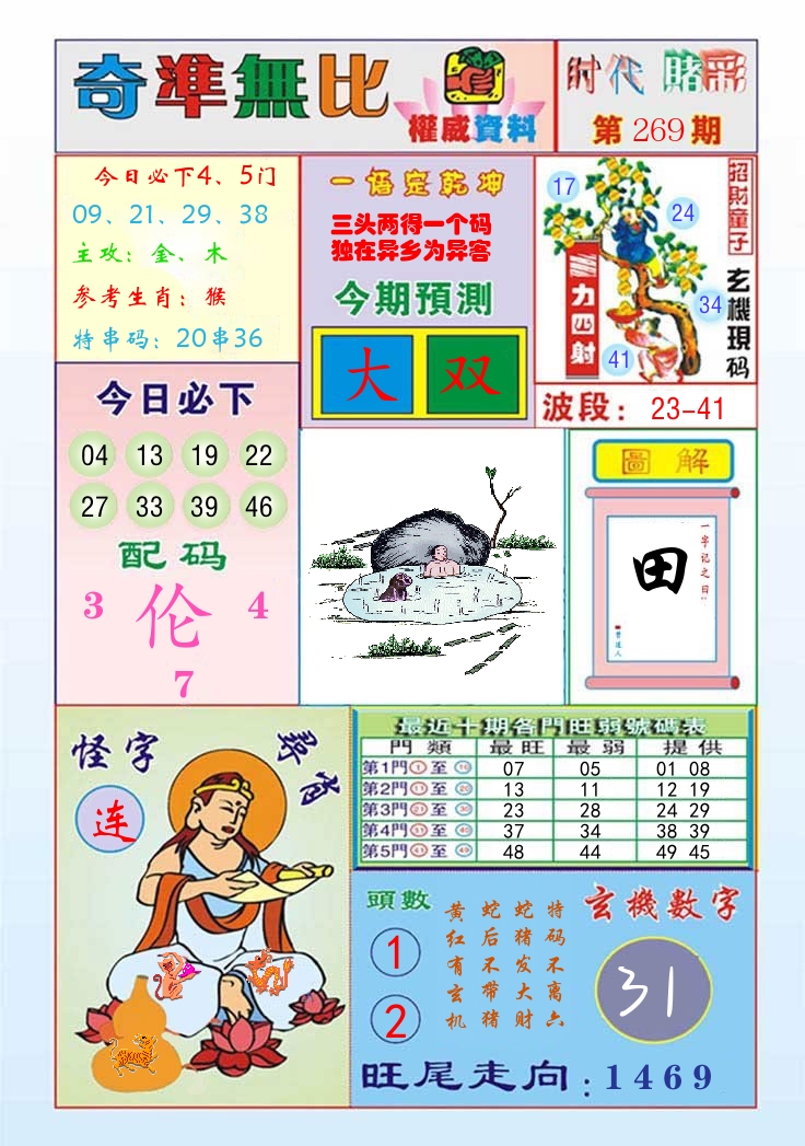 时代赌彩 第270期