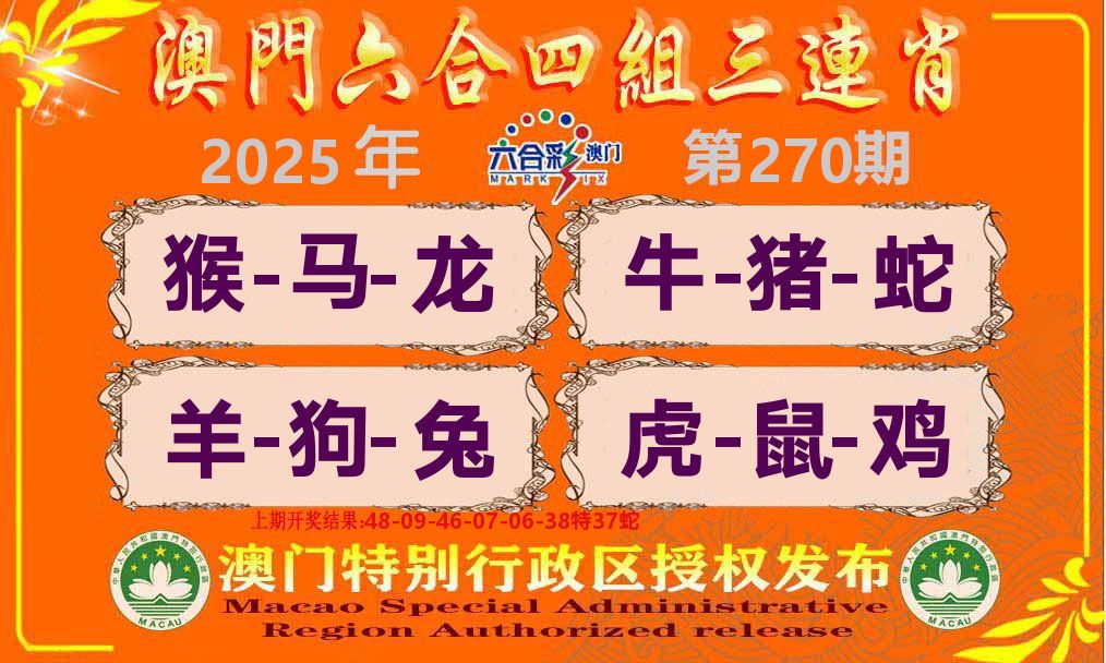 六合三连肖 第270期