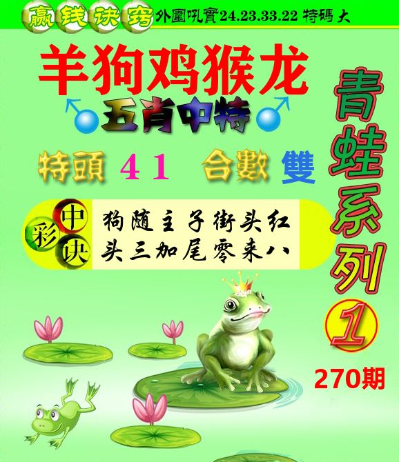 青蛙彩图 第270期