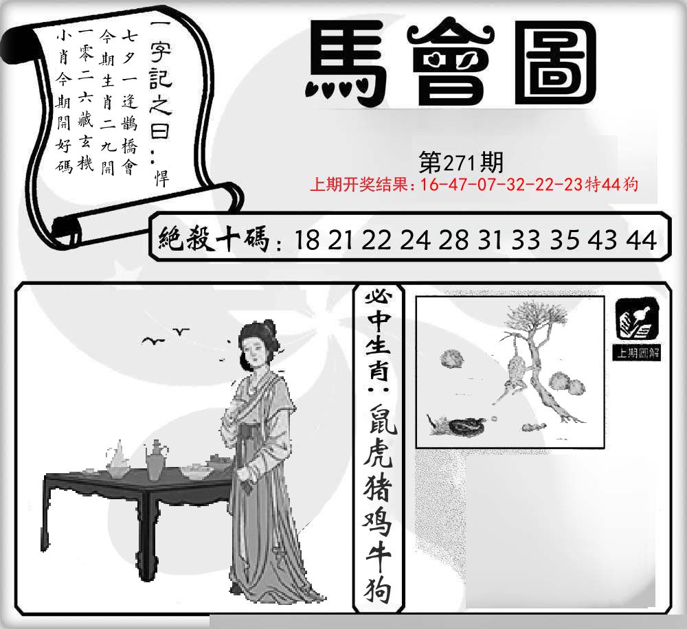 马会图 第271期