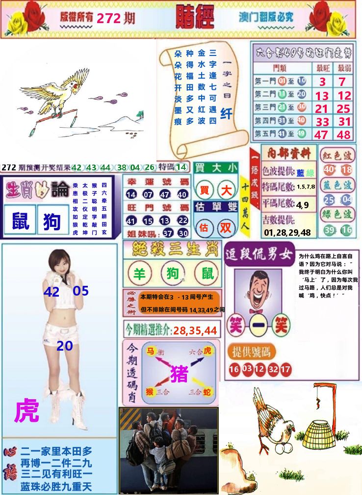 澳门赌经 第272期