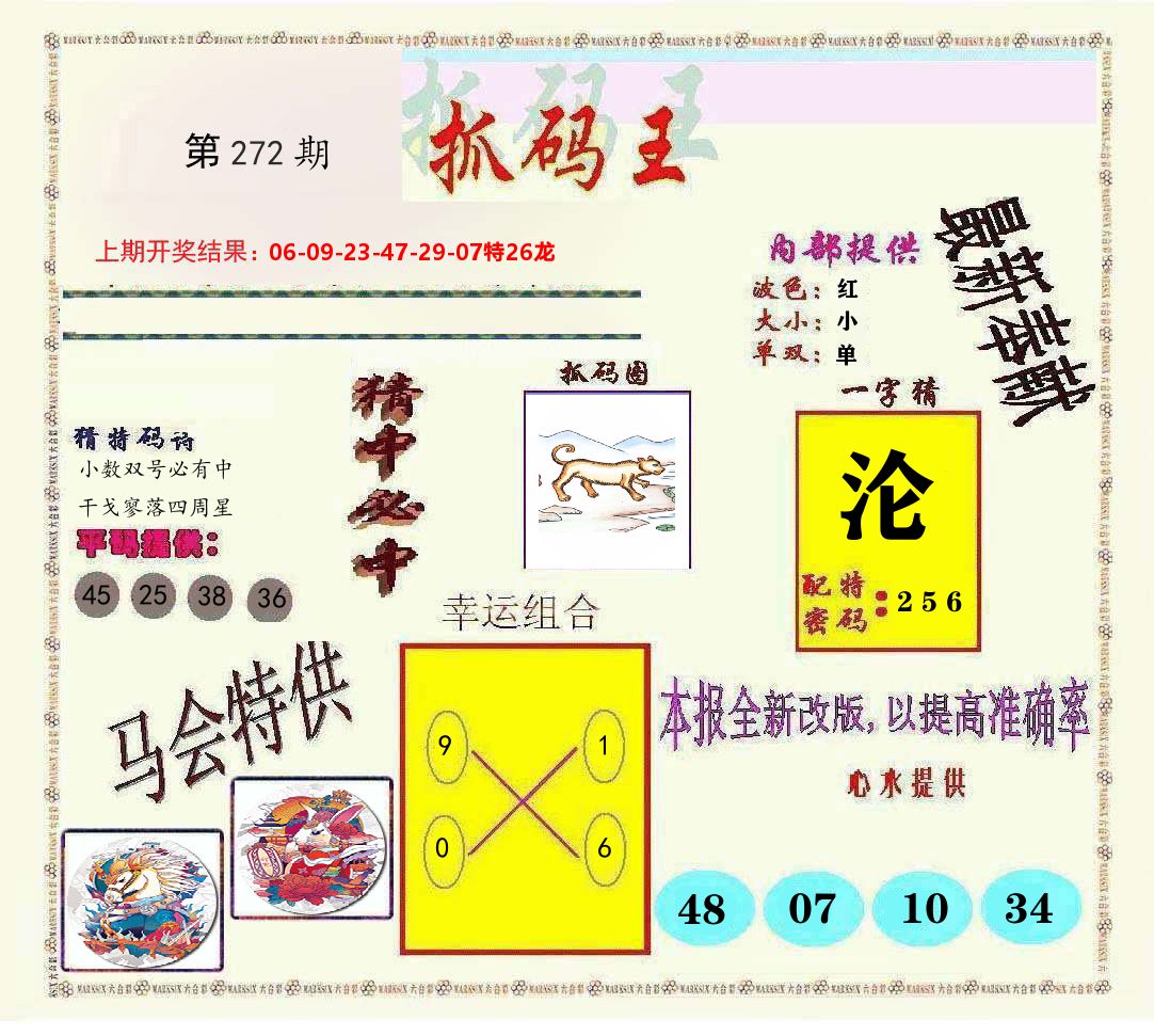 抓码王 第272期