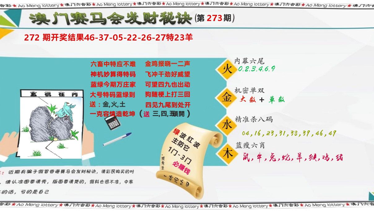 发财秘诀 第273期