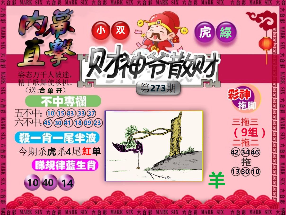 财神爷散财 第273期