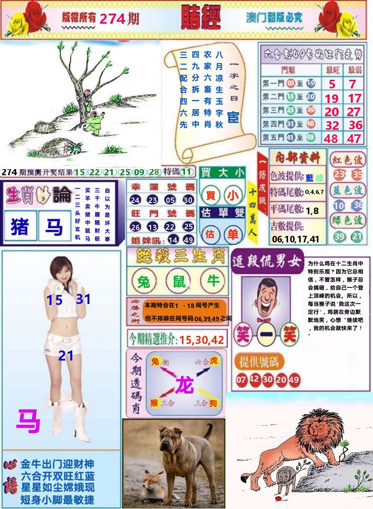 澳门赌经 第274期