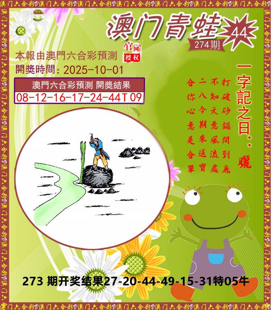 青蛙系列44 第274期