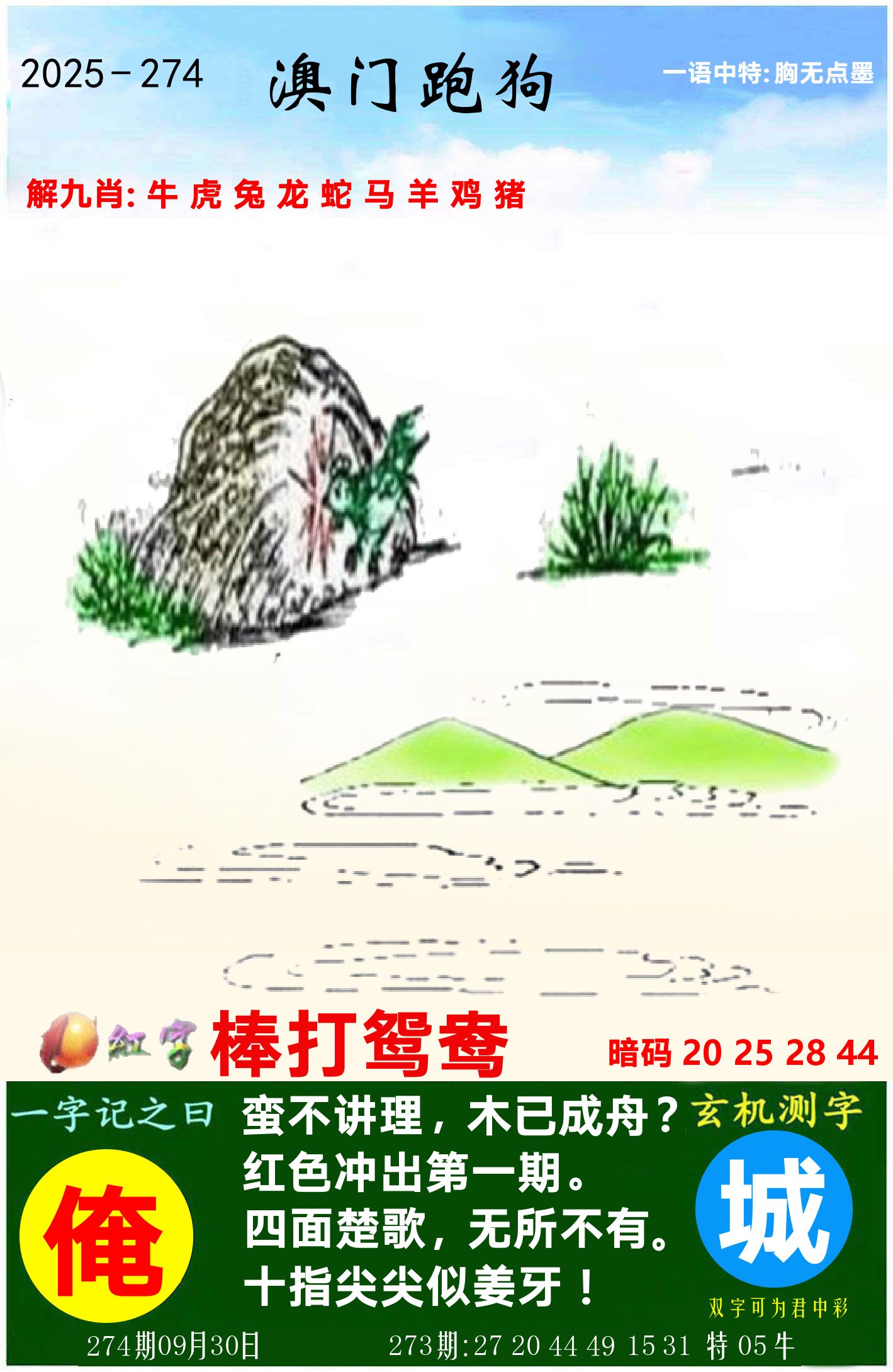 澳门跑狗图 第274期
