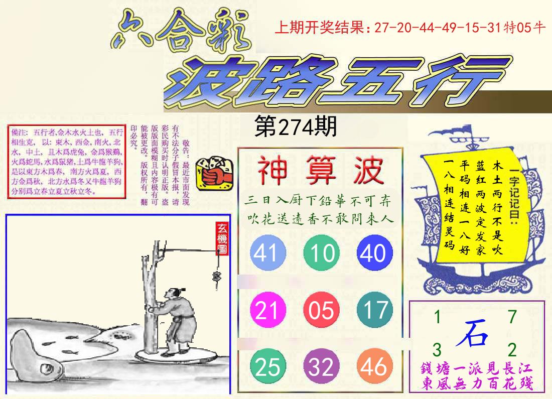 波路五行 第274期