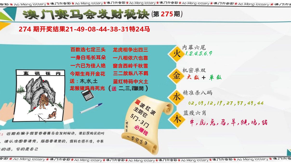 发财秘诀 第275期