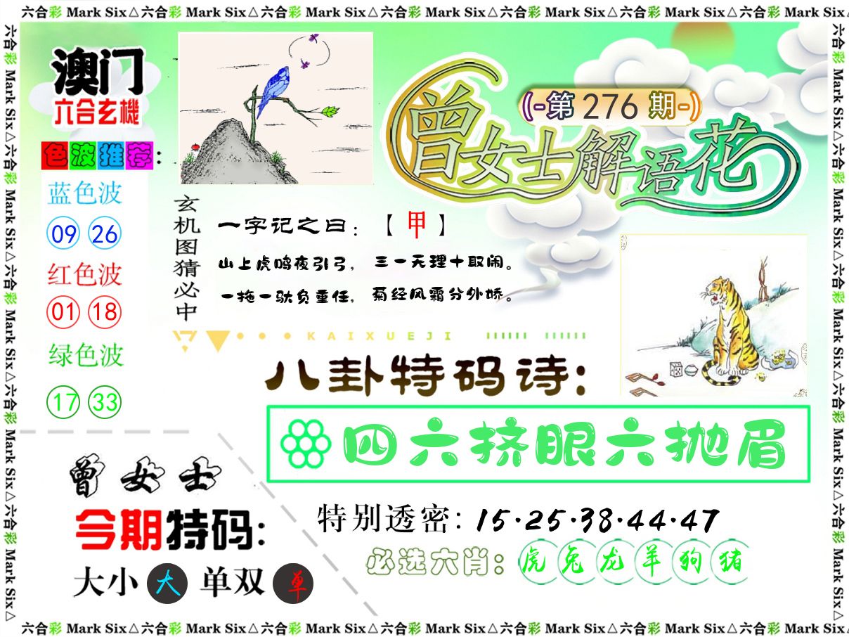 曾女士解语花 第276期