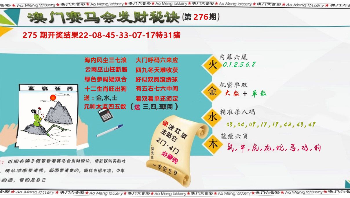 发财秘诀 第276期