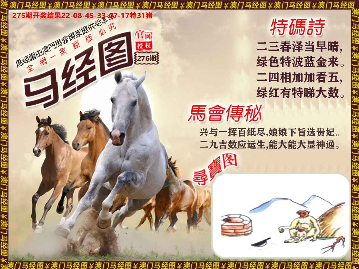 马经系列 第276期