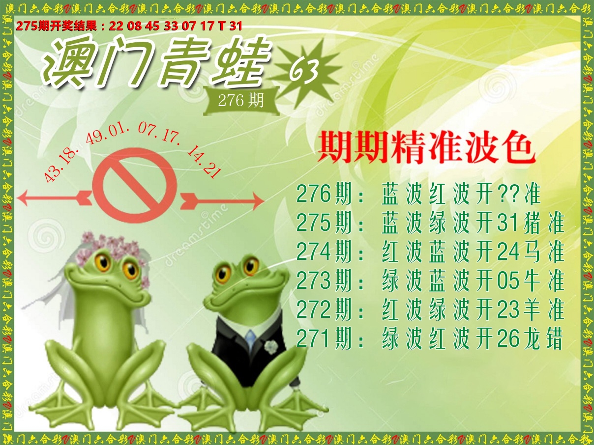 青蛙系列63 第276期