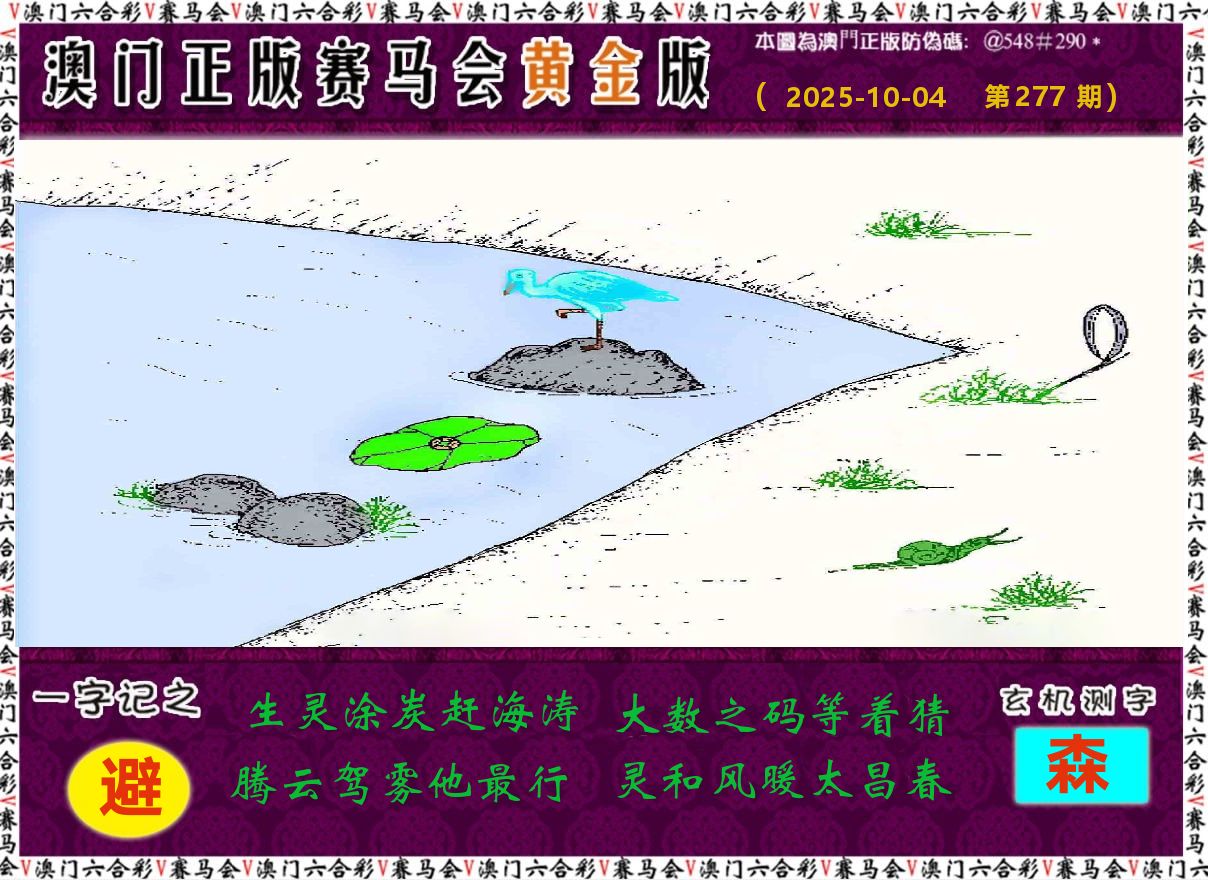 赛马会黄金版 第277期