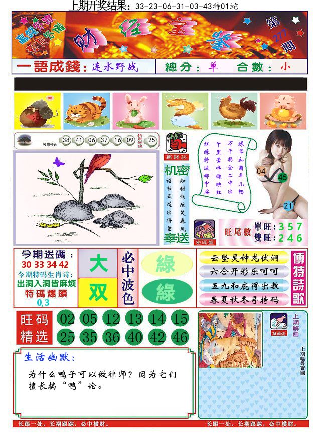 澳门财经宝鉴 第277期