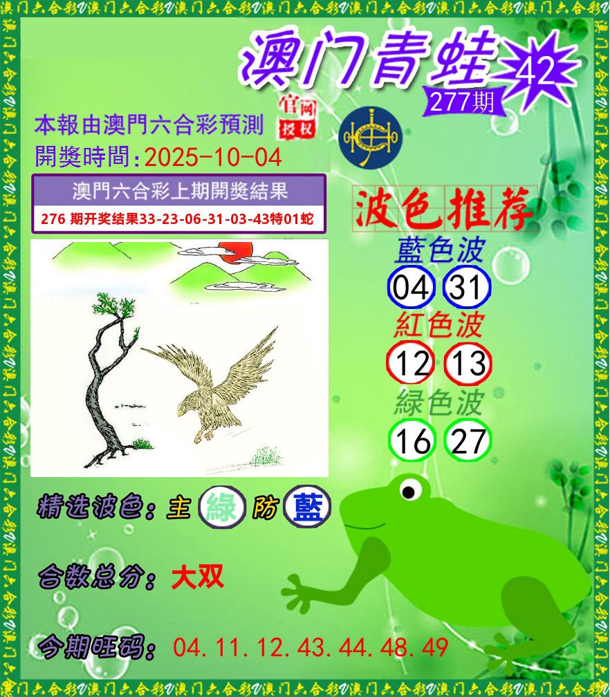 青蛙系列42 第277期