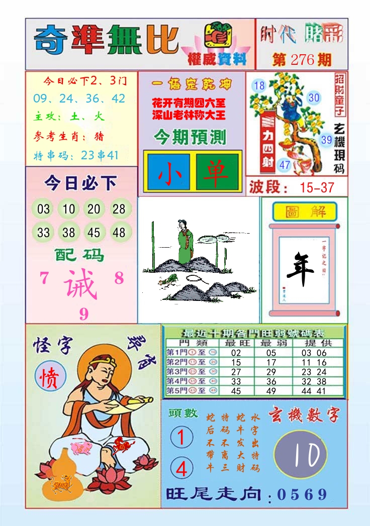 时代赌彩 第277期